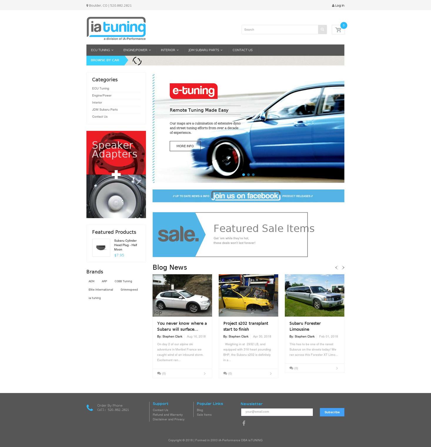 GoVedia 2 Shopify theme site example iaperformance.com