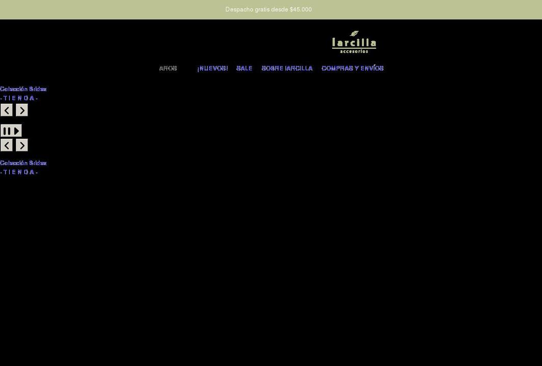 iarcilla.com shopify website screenshot