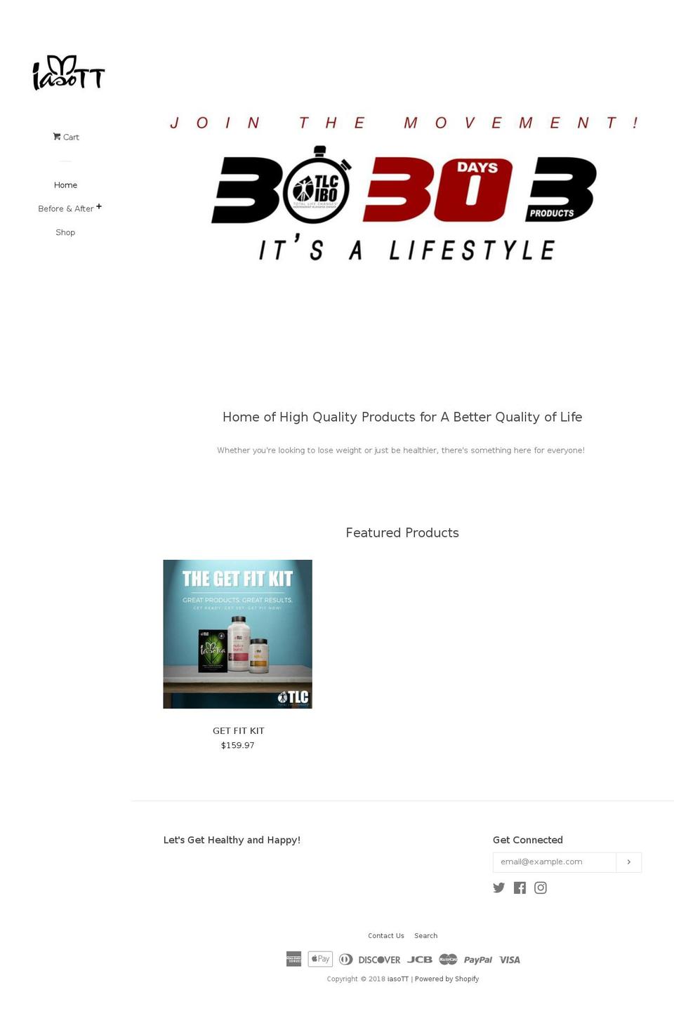 1st Shopify theme site example iasott.com