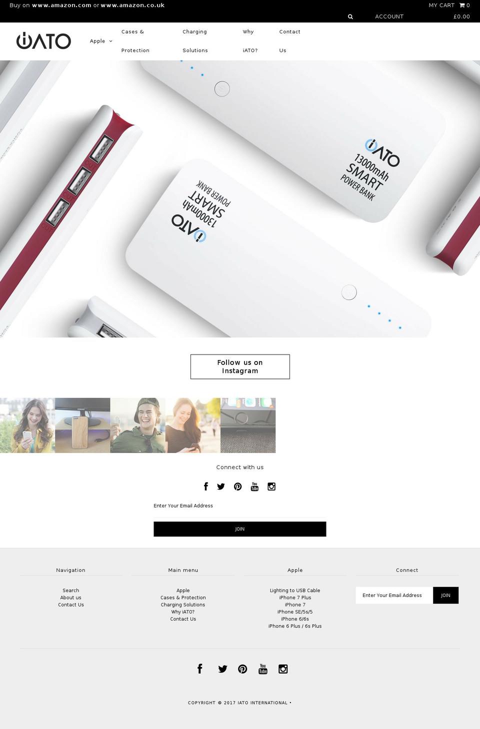 iato.com shopify website screenshot