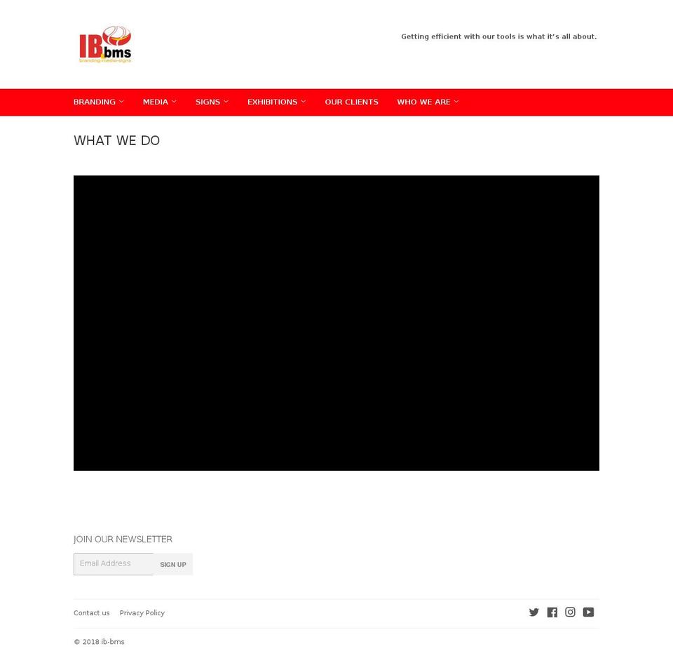 ib-bms.com — Shopify storefront screenshot