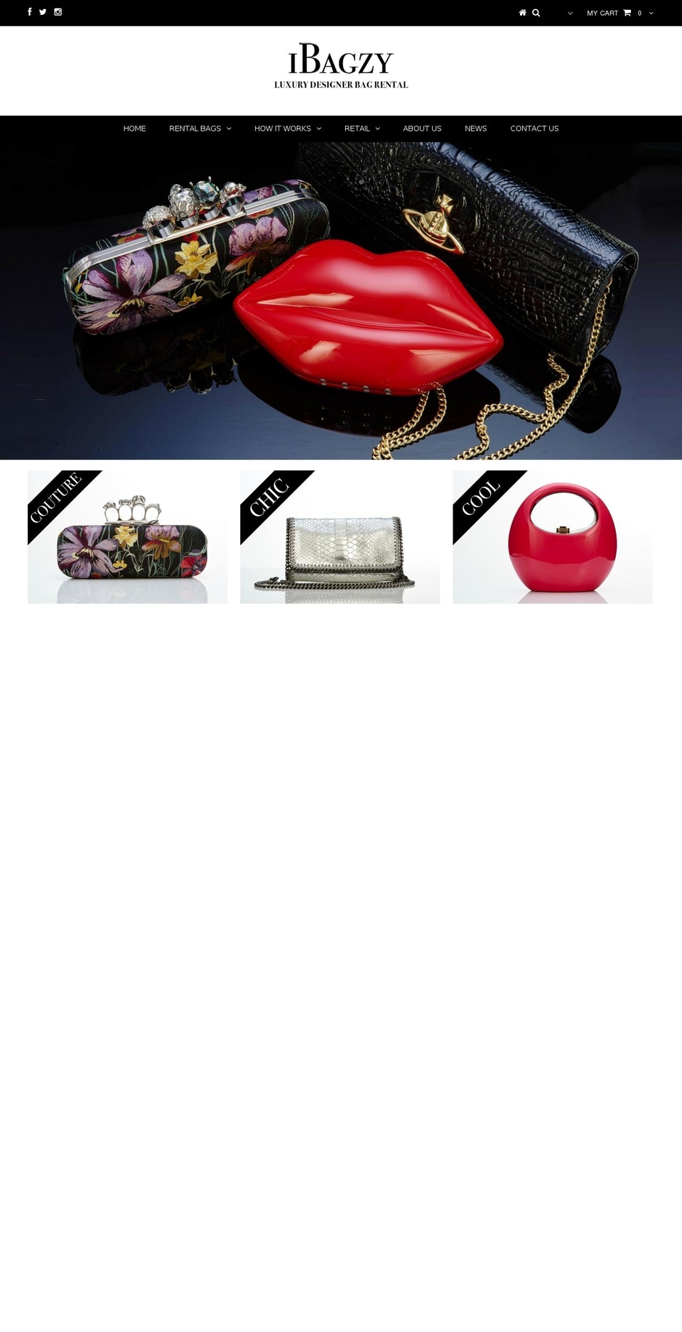 ibagzy.com shopify website screenshot