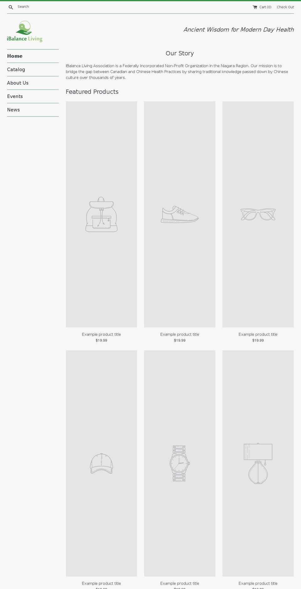ibalanceliving.com — Shopify storefront screenshot