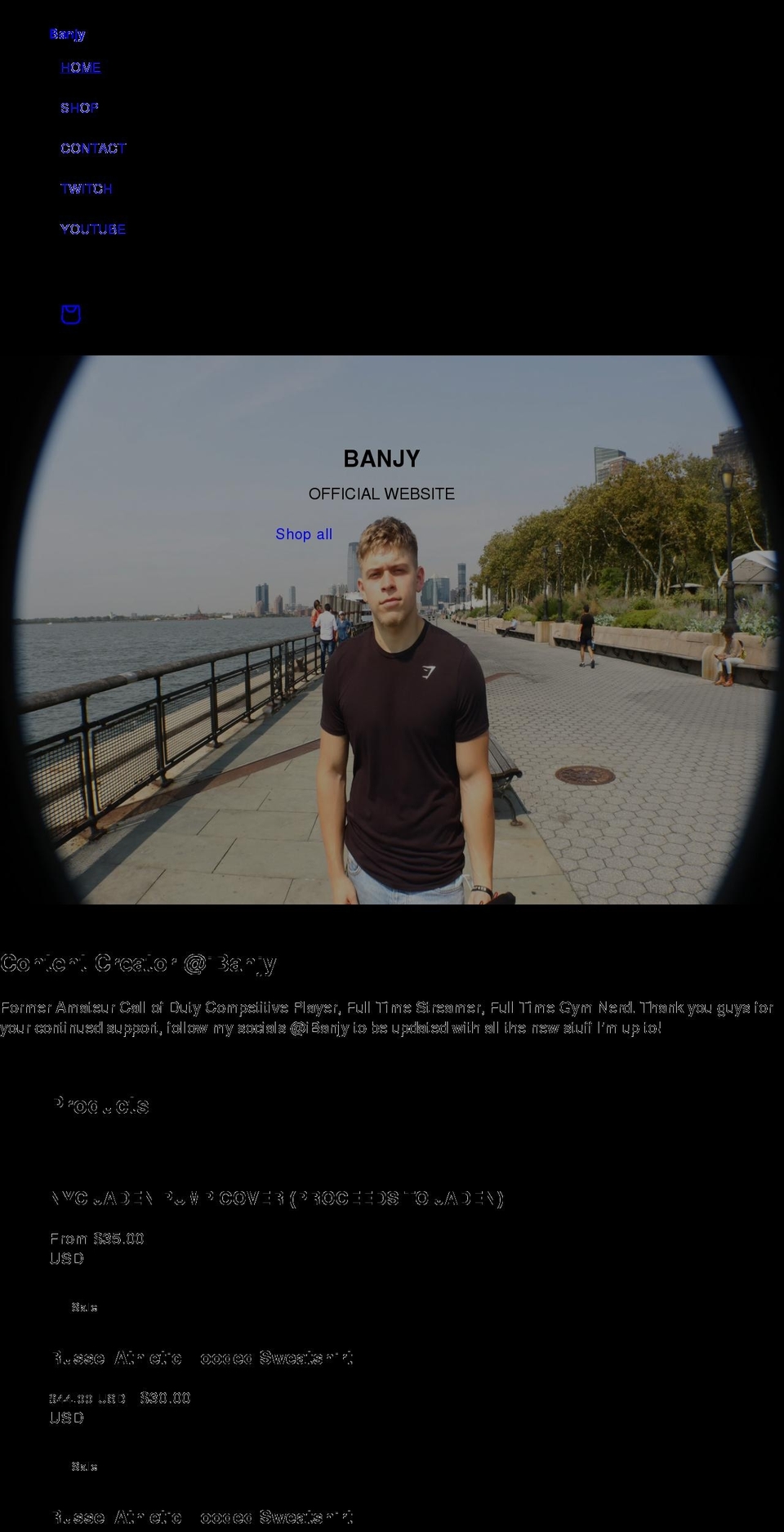 ibanjy.com shopify website screenshot