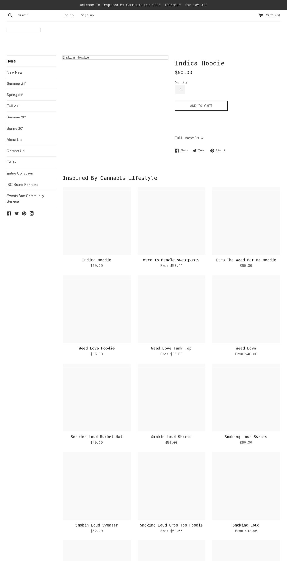 ibcbrand.com shopify website screenshot