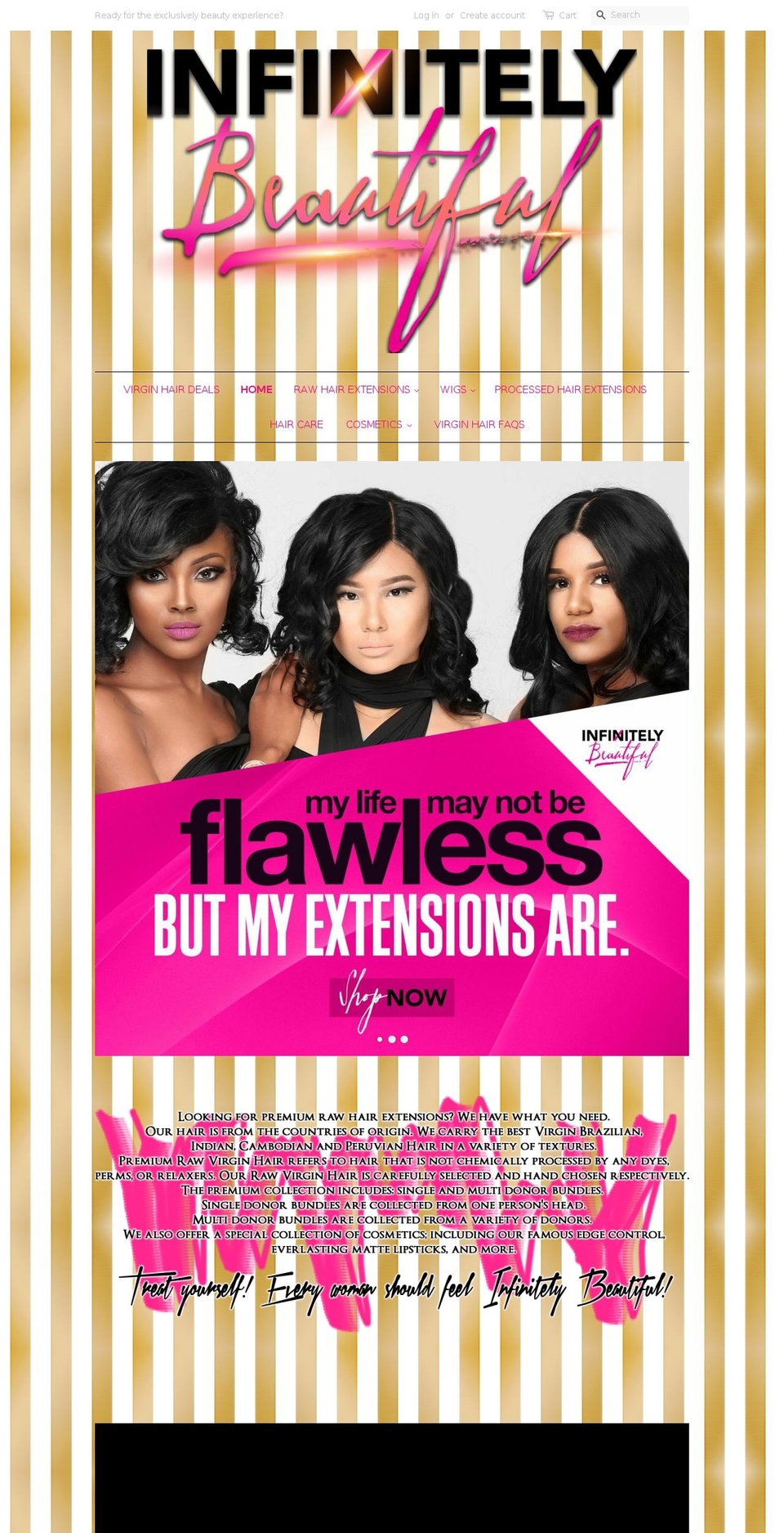 ibcosmetics.com shopify website screenshot