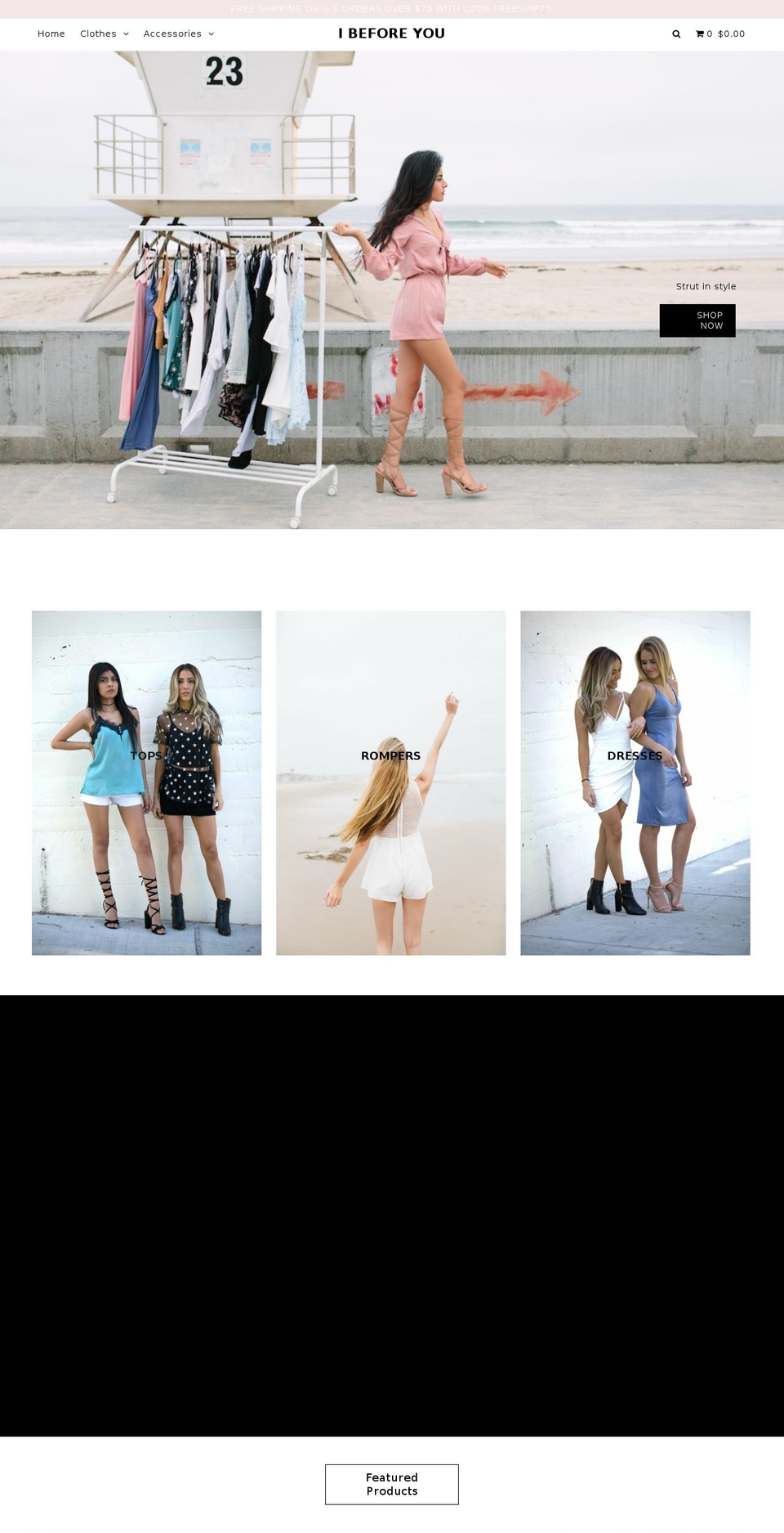 ibeforeyou.com shopify website screenshot