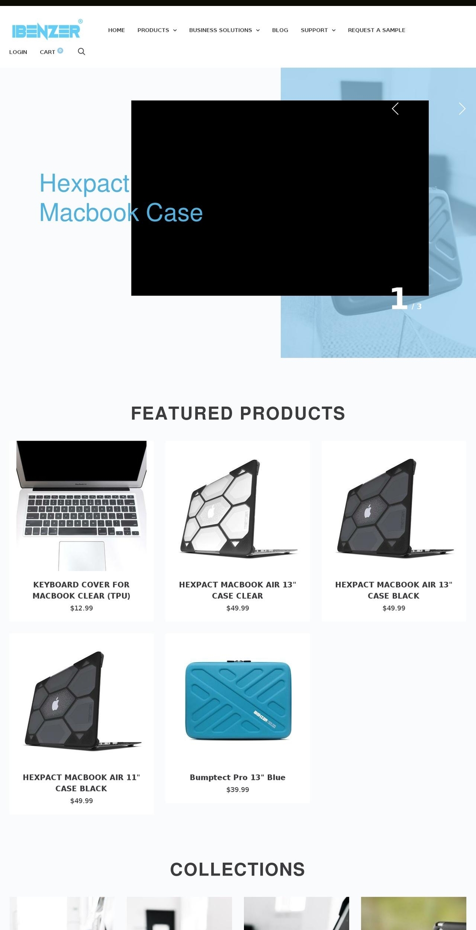 ibenzer.com — Shopify storefront screenshot