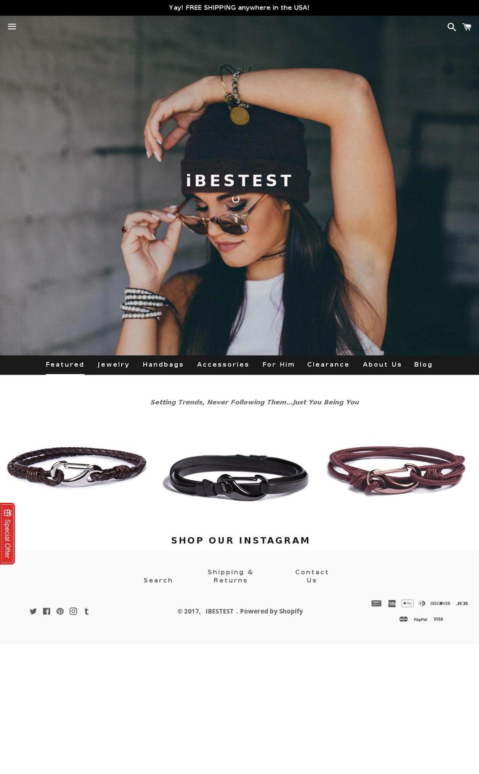 ibestest.com shopify website screenshot