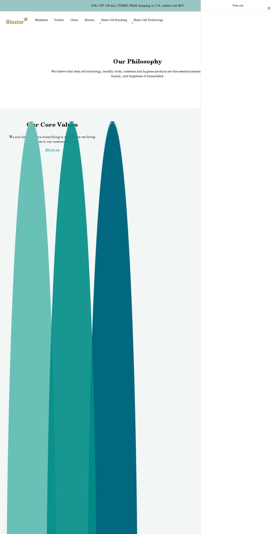 ibiostar.com shopify website screenshot