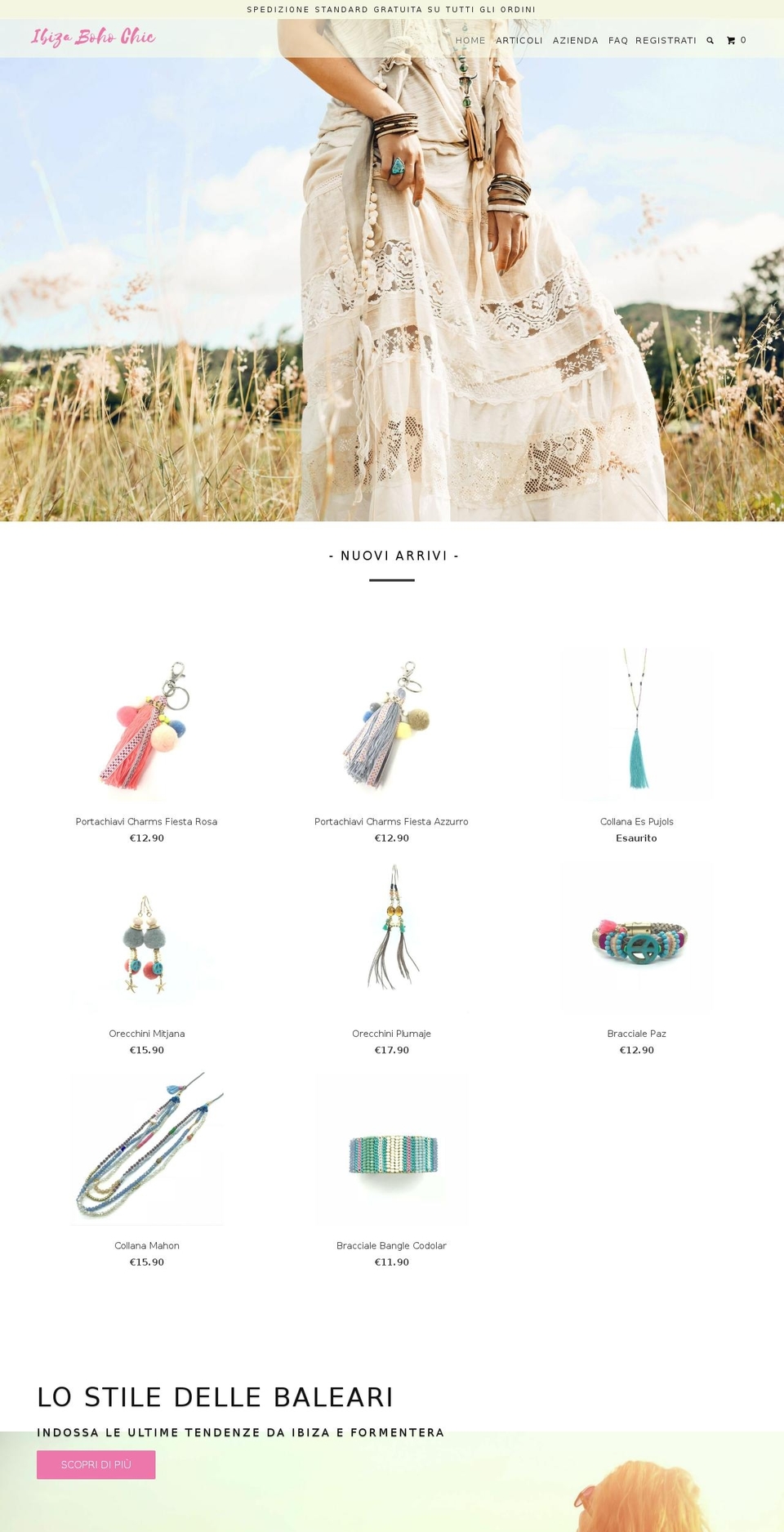 ibizabohochic.com — Shopify storefront screenshot