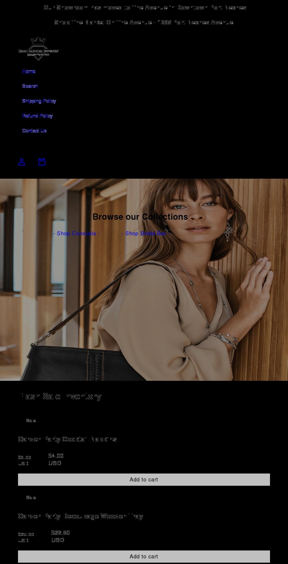 ibjewelers.com shopify website screenshot