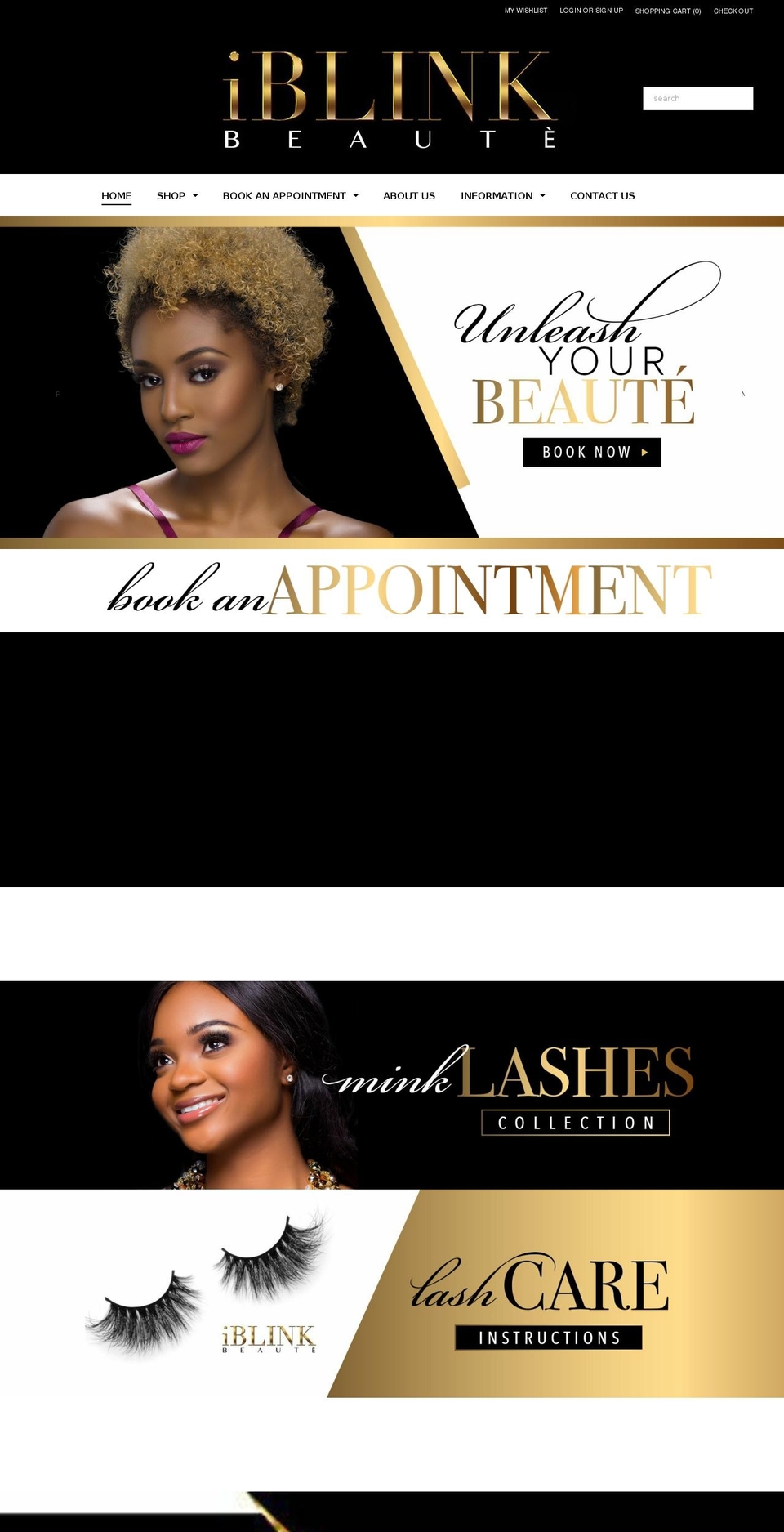 iblinkbeaute.com shopify website screenshot
