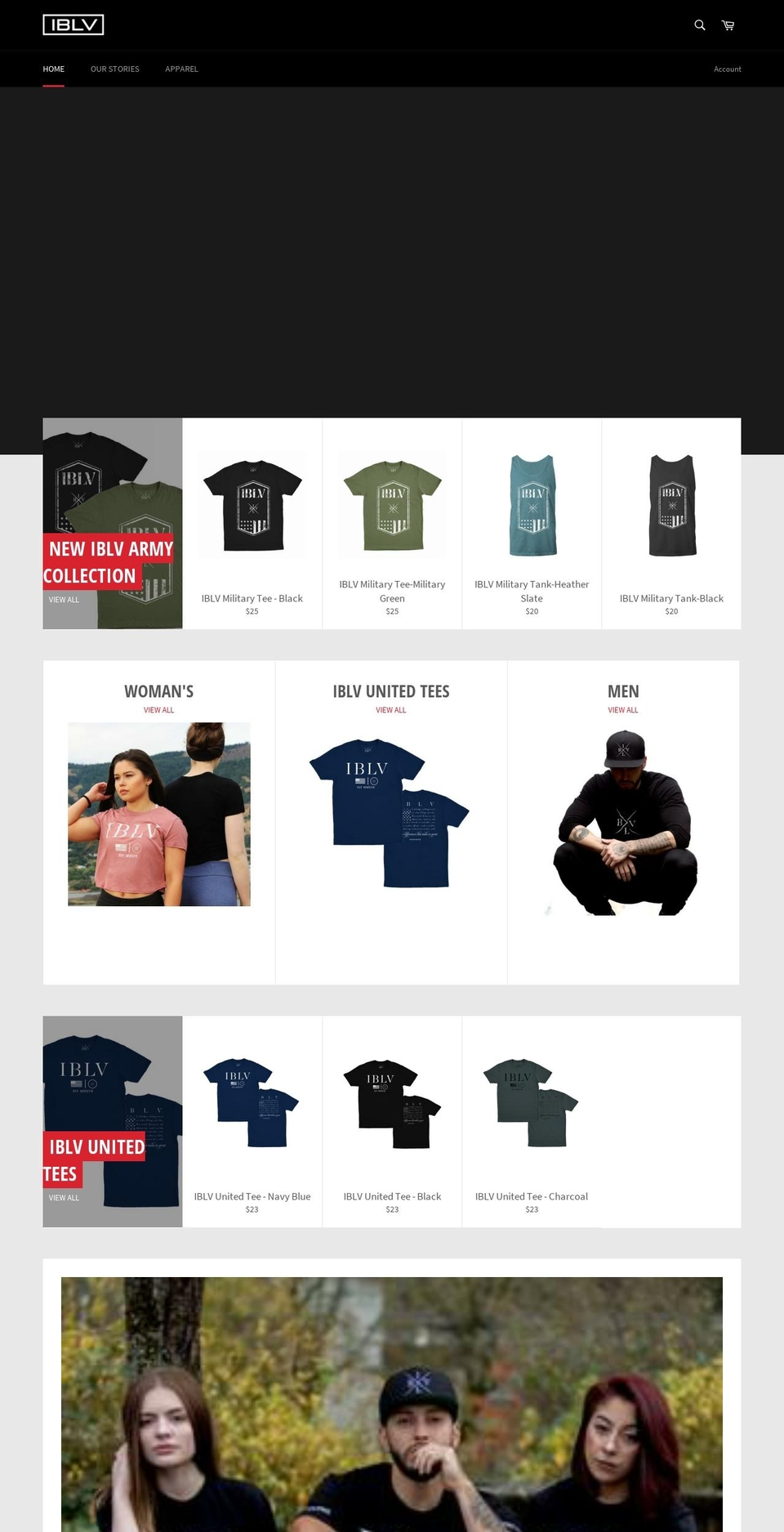iblv-movement.com shopify website screenshot