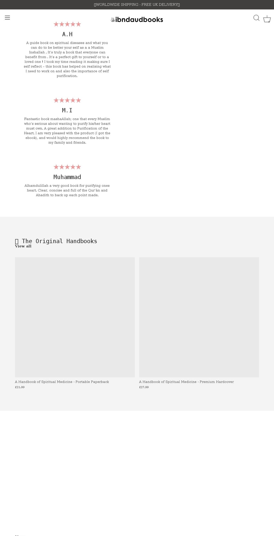 ibndaudbooks.com shopify website screenshot