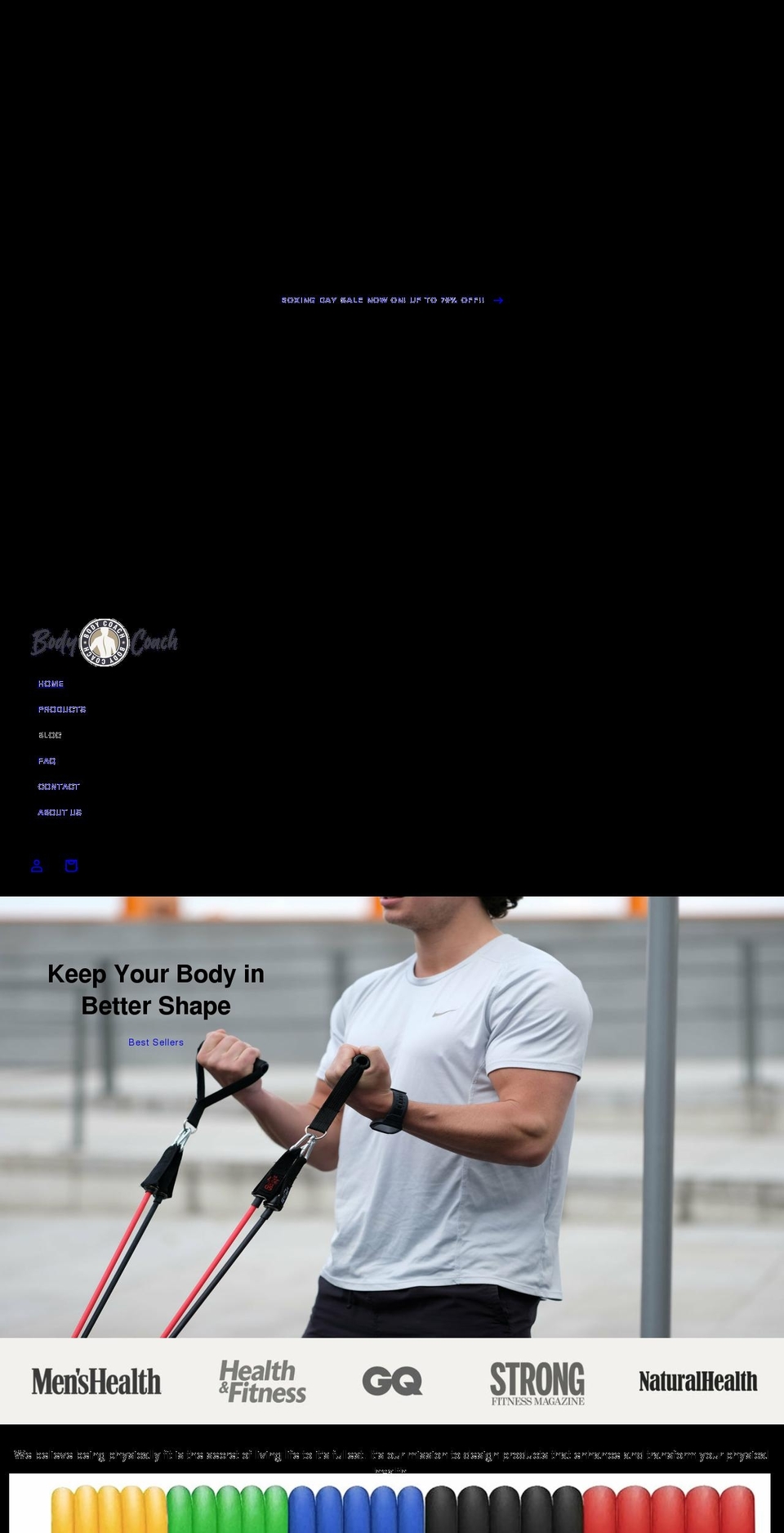 ibodycoach.com shopify website screenshot