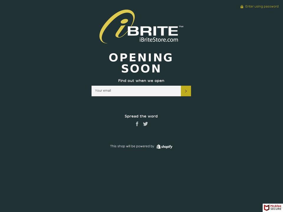 ibrite-store.org shopify website screenshot
