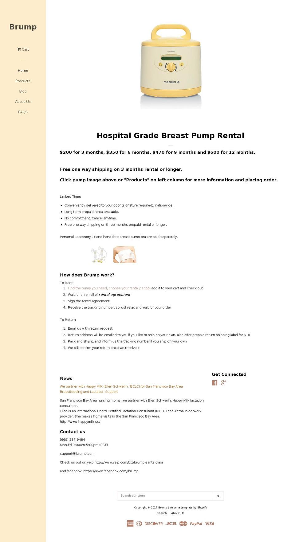 ibrump.com shopify website screenshot