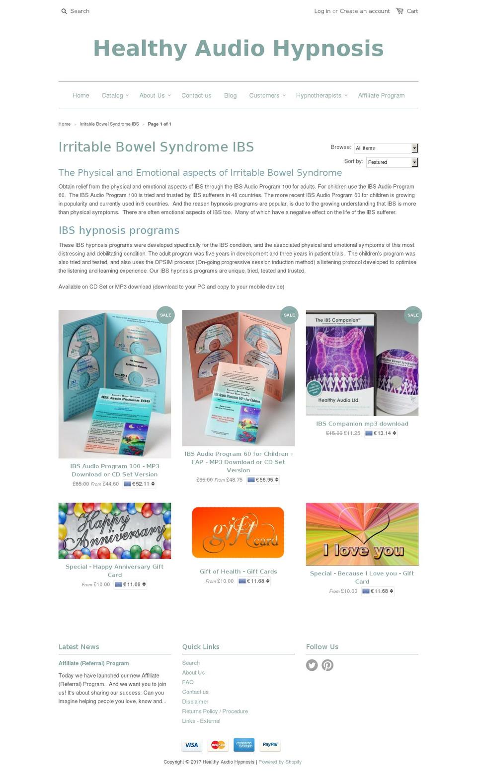 ibscds.com shopify website screenshot