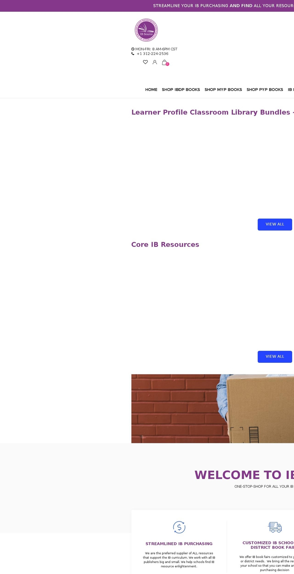 ibservicelearning.com shopify website screenshot