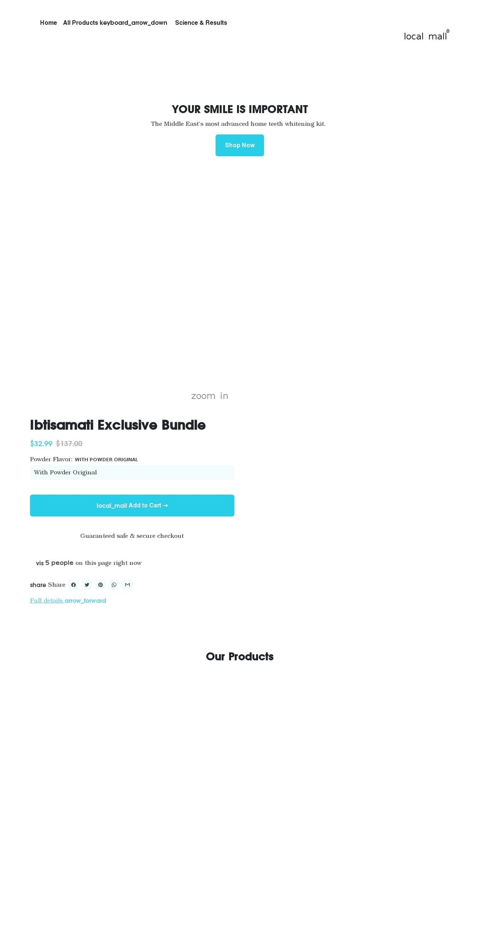 ibtisamatii.myshopify.com shopify website screenshot