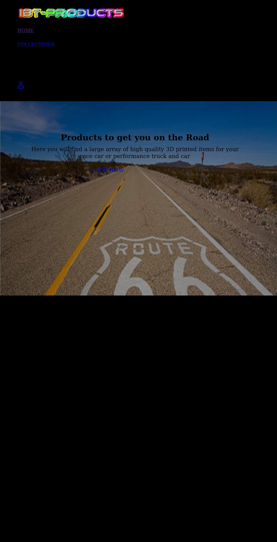 ibtproducts.com shopify website screenshot