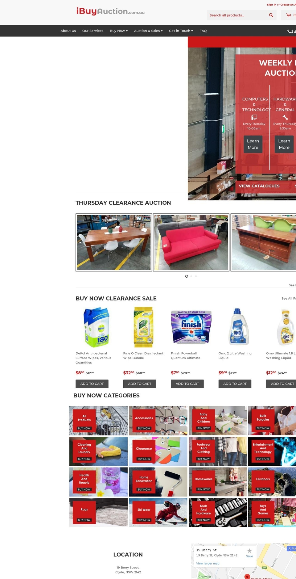 ibuyauction.com.au shopify website screenshot
