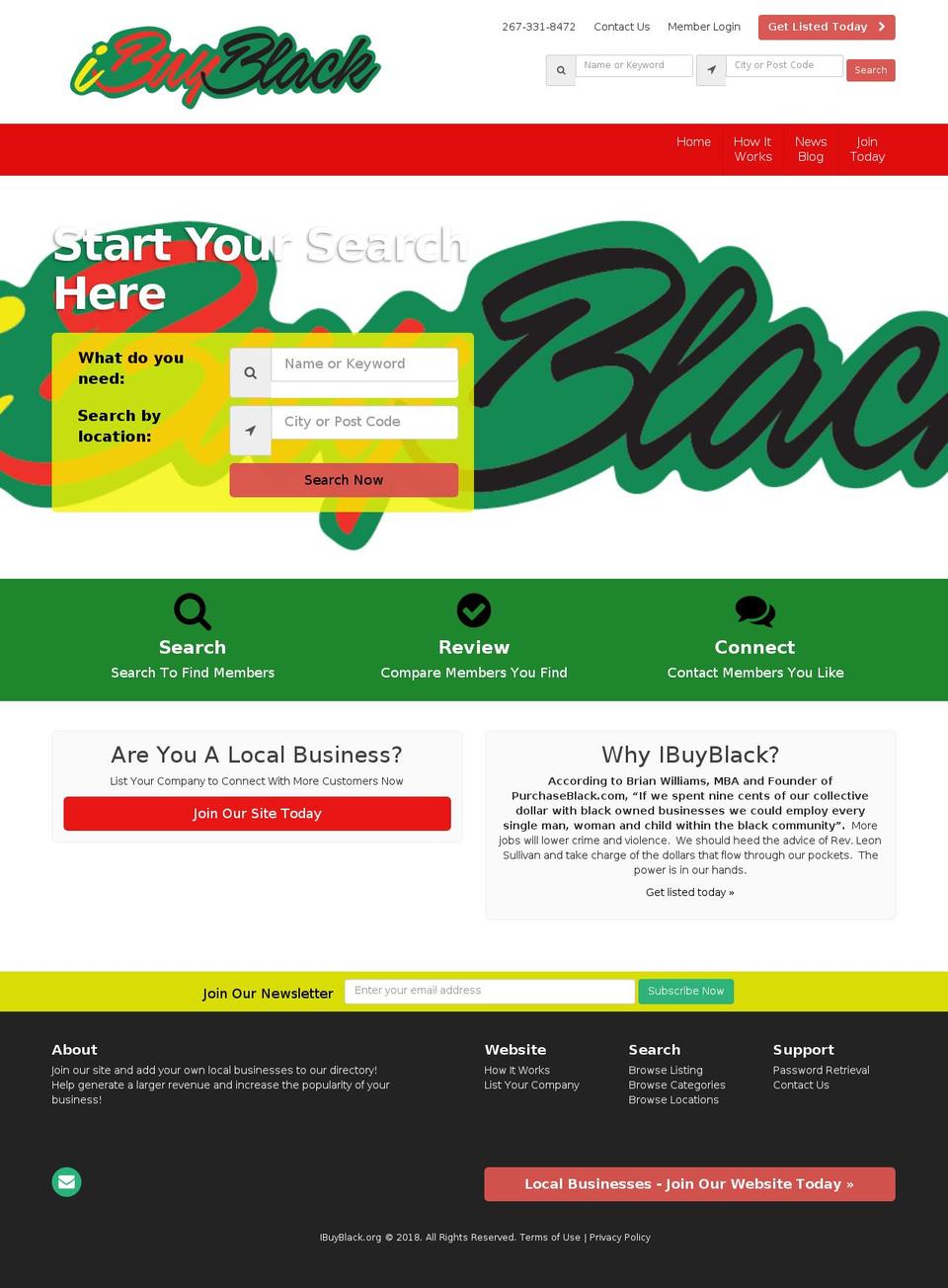 yourstore-v2-0-2 Shopify theme site example ibuyblack.org