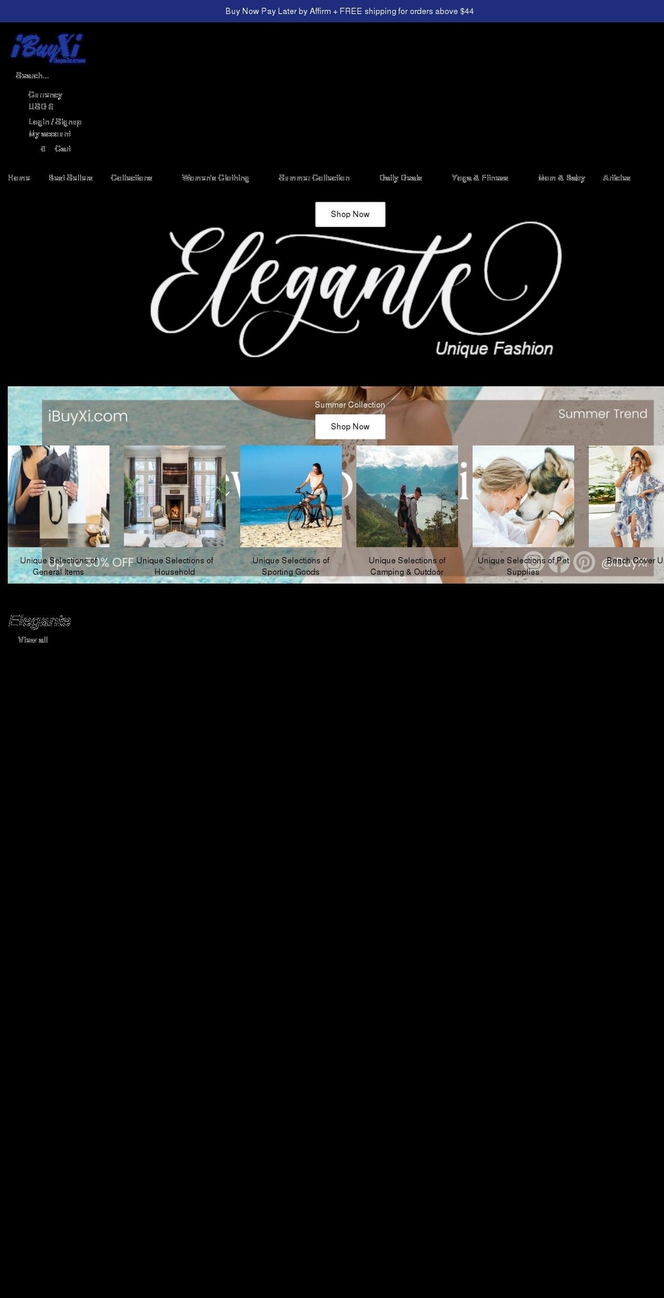 ibuyxi.com shopify website screenshot