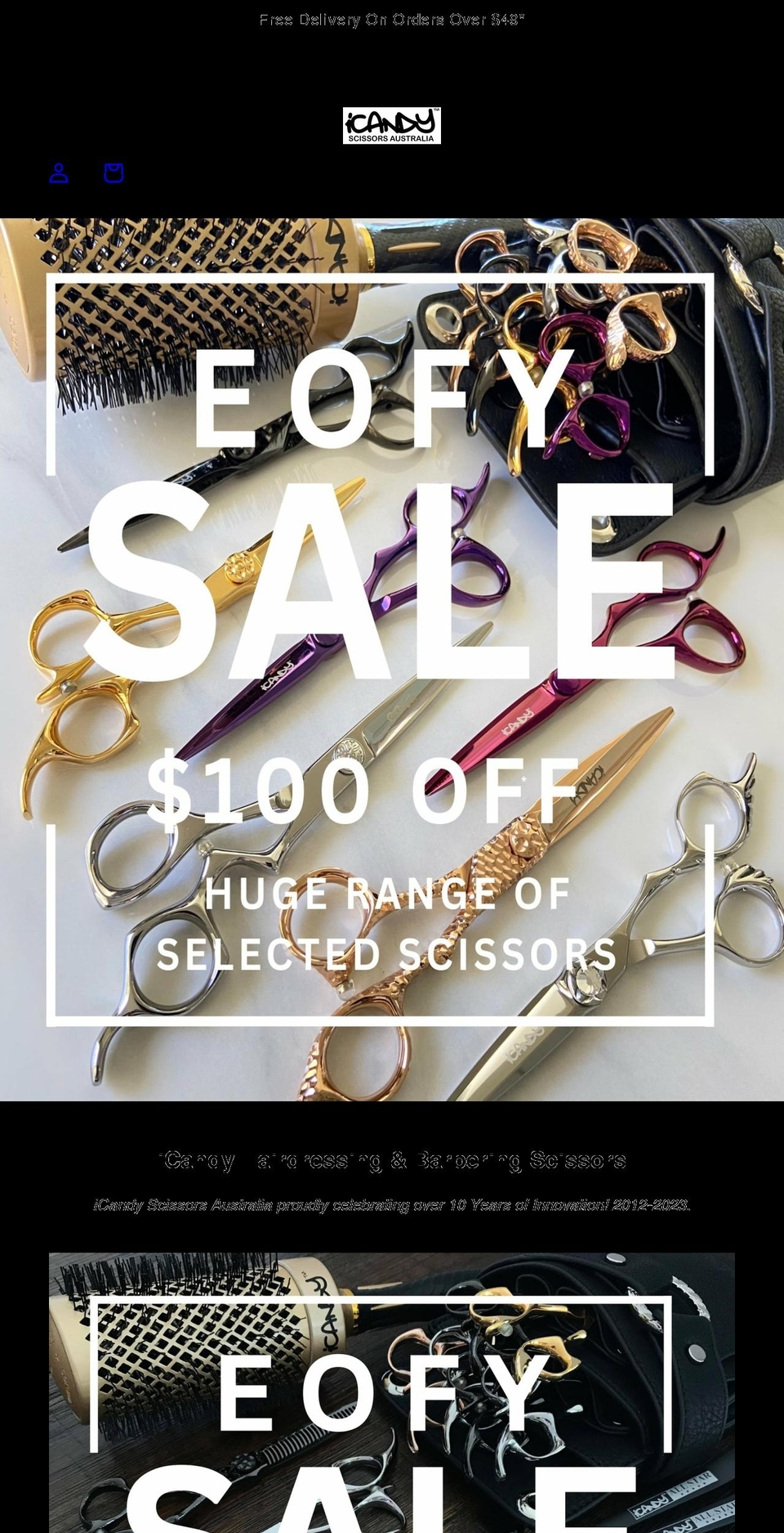 icandyscissors.com.au shopify website screenshot