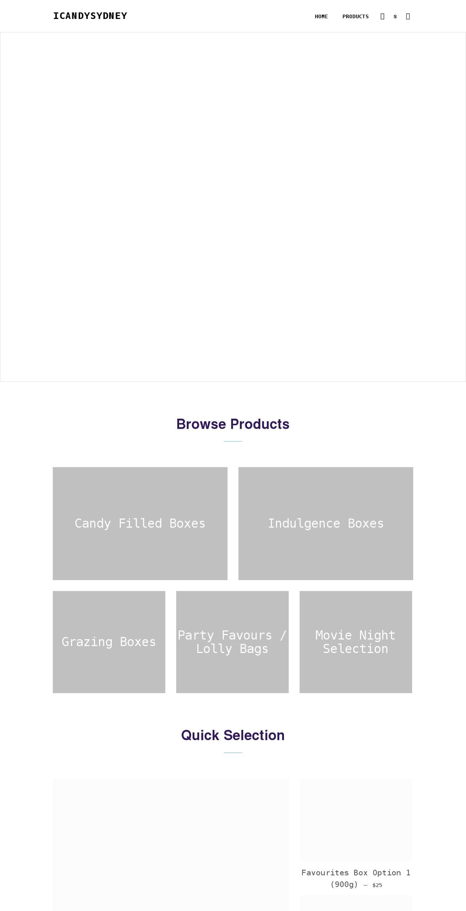 icandysydney.com shopify website screenshot