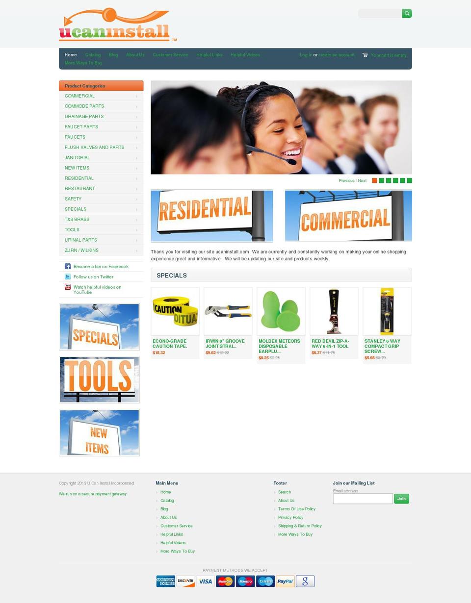 icaninstall.org shopify website screenshot