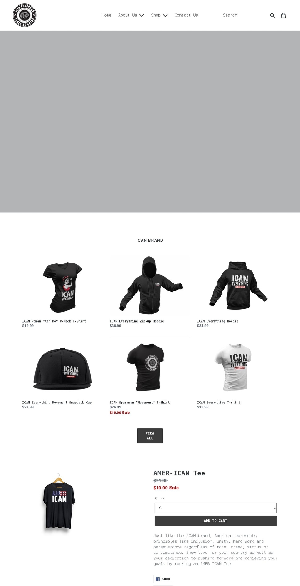 icansparkman.com shopify website screenshot