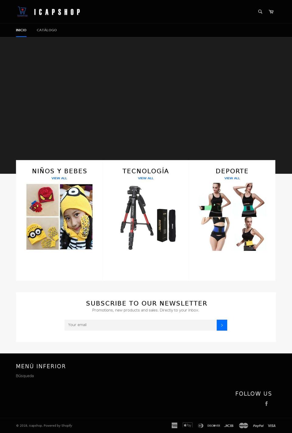 icapshop.com — Shopify storefront screenshot