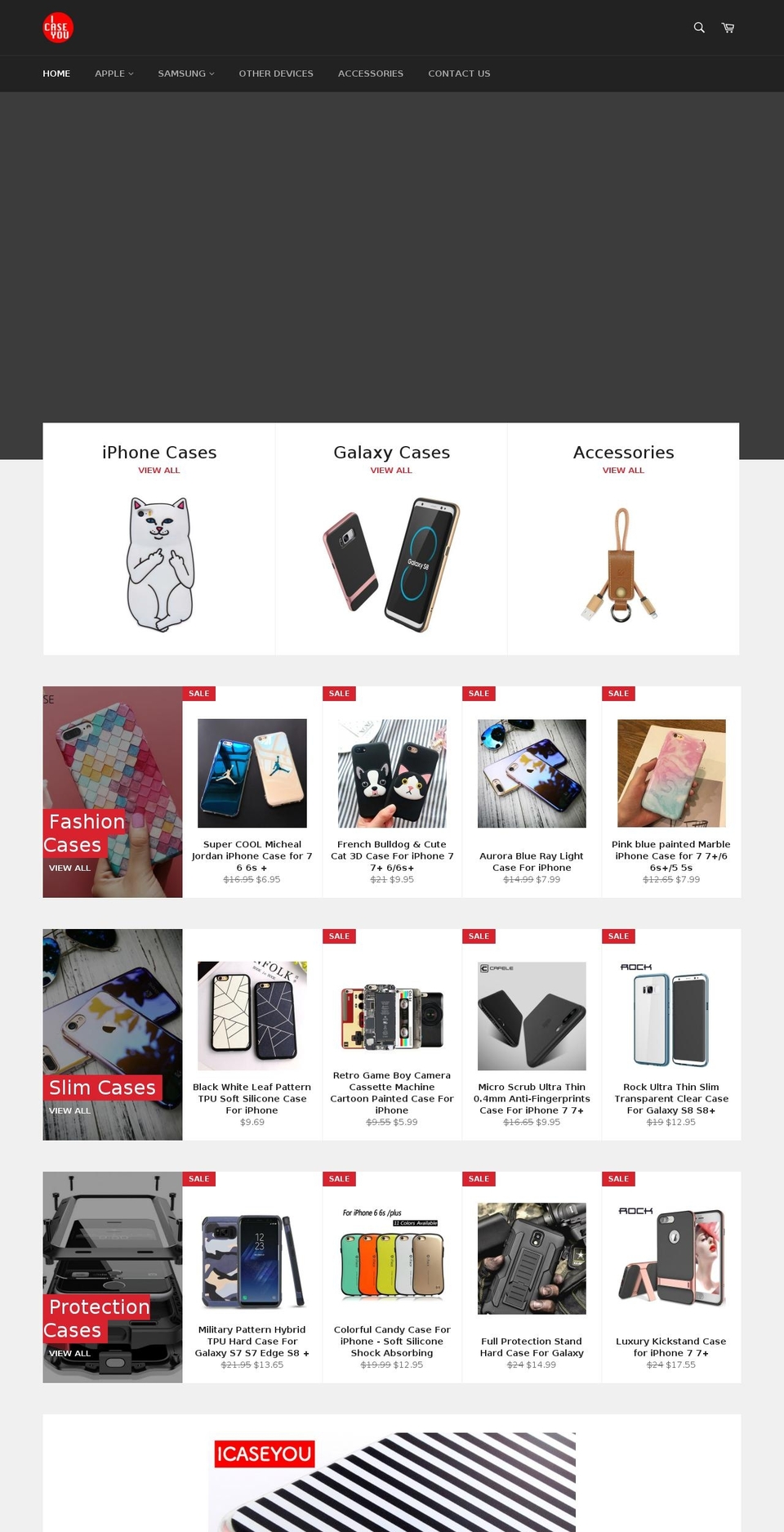 icaseyou.net shopify website screenshot