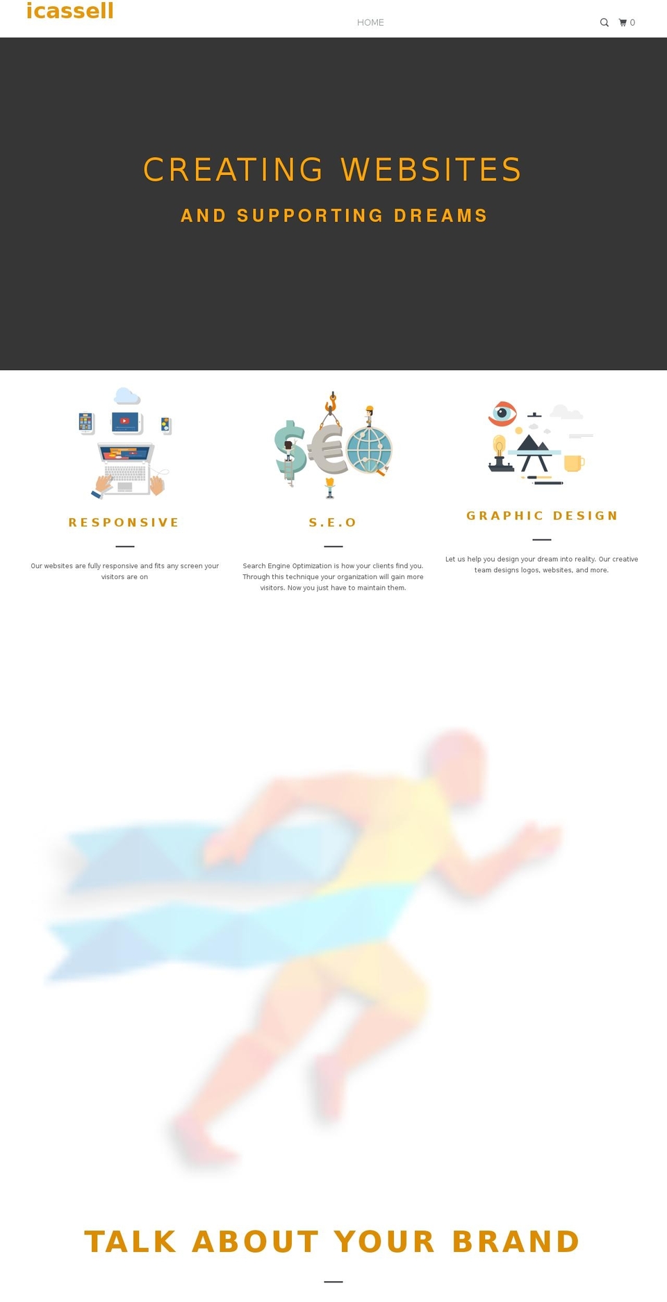icassell.com shopify website screenshot