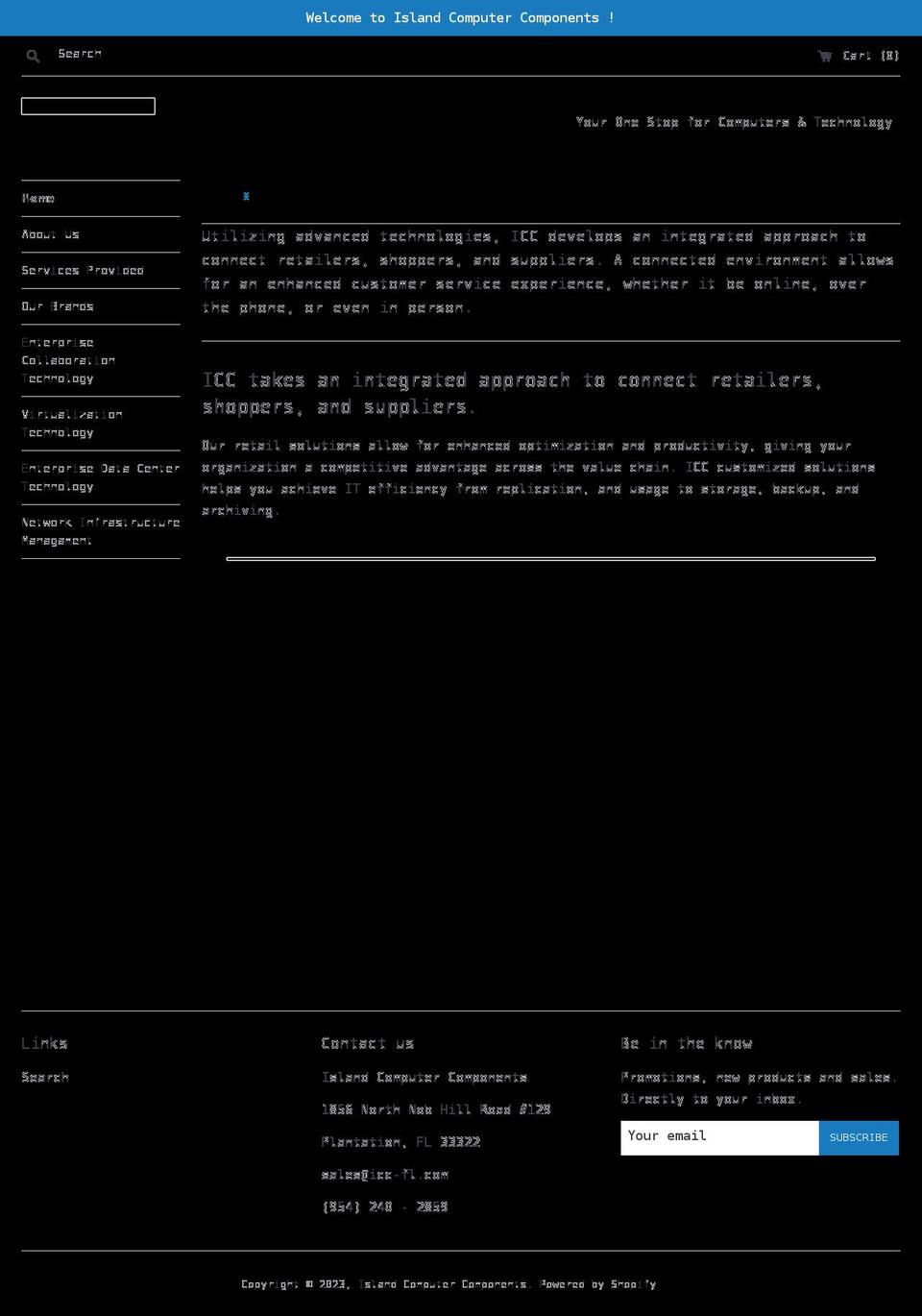icc-fl.com shopify website screenshot