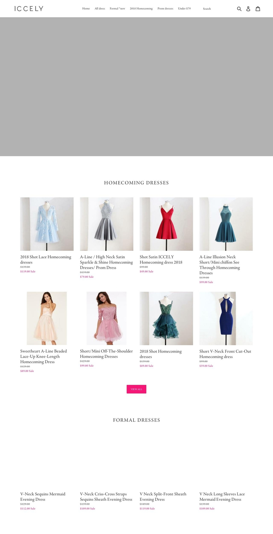 iccely.com — Shopify storefront screenshot