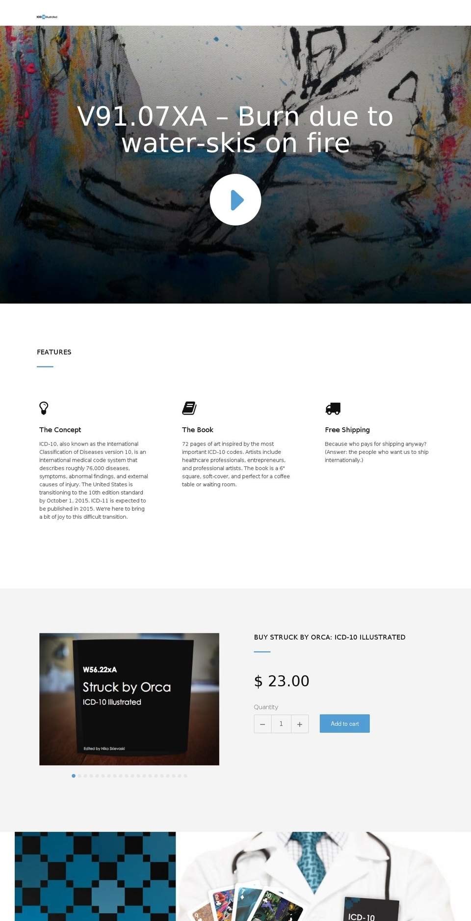 Jumpstart Shopify theme site example icd10illustrated.com