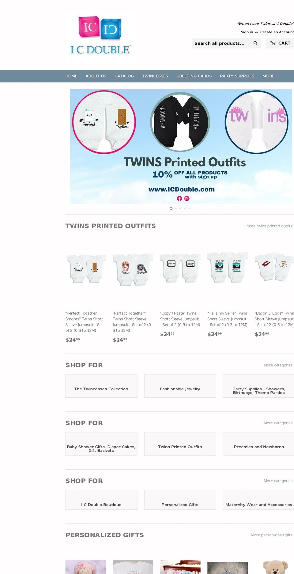 icdouble.com shopify website screenshot