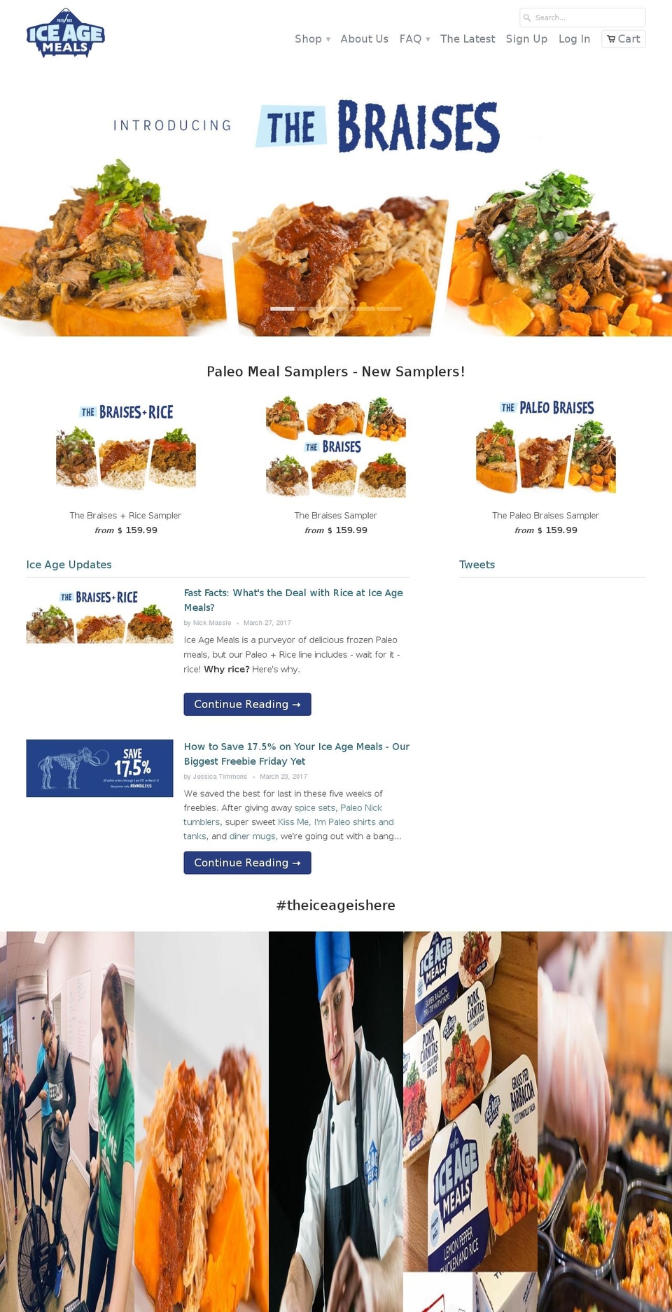 iceagemeals.net shopify website screenshot