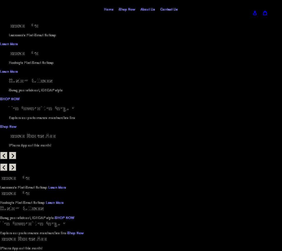 icecapsports.com shopify website screenshot
