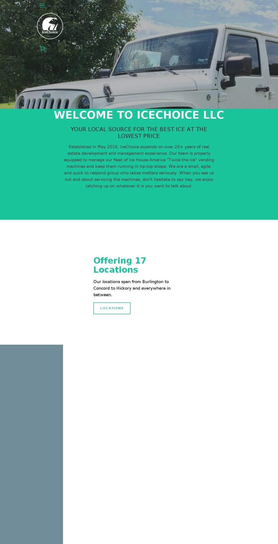 icechoice.com shopify website screenshot