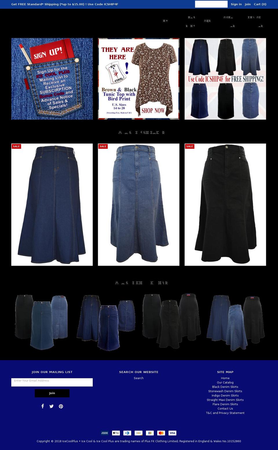 icecoolplus.com — Shopify storefront screenshot