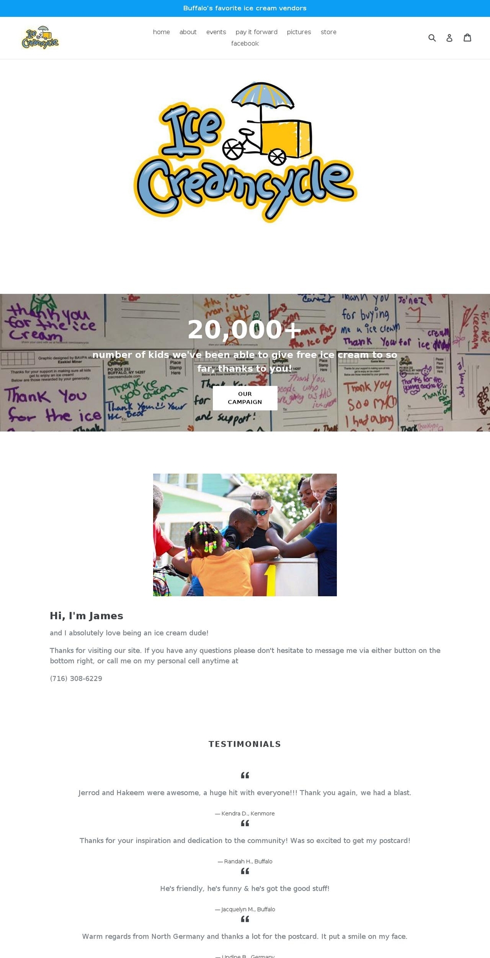 icecreamdude.com — Shopify storefront screenshot