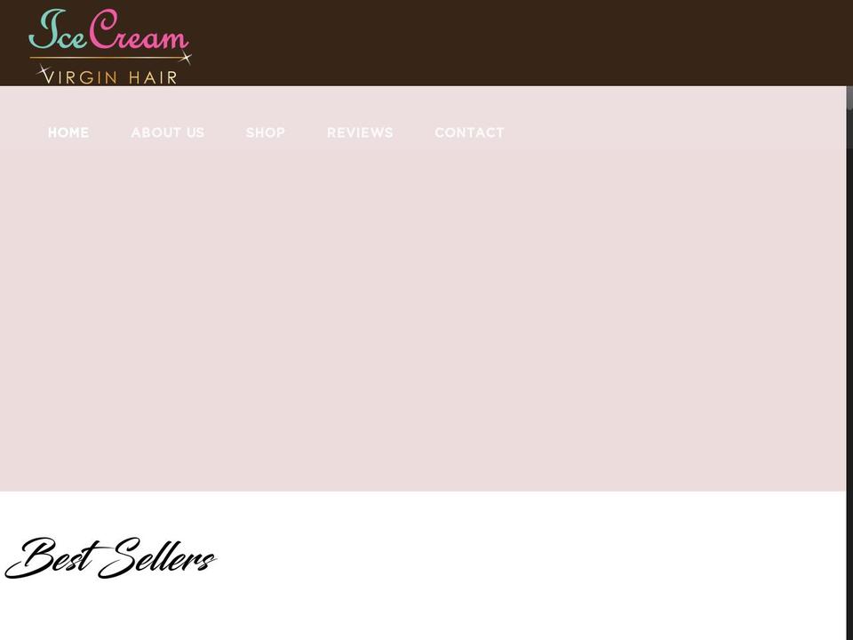 icecreamhair.com shopify website screenshot