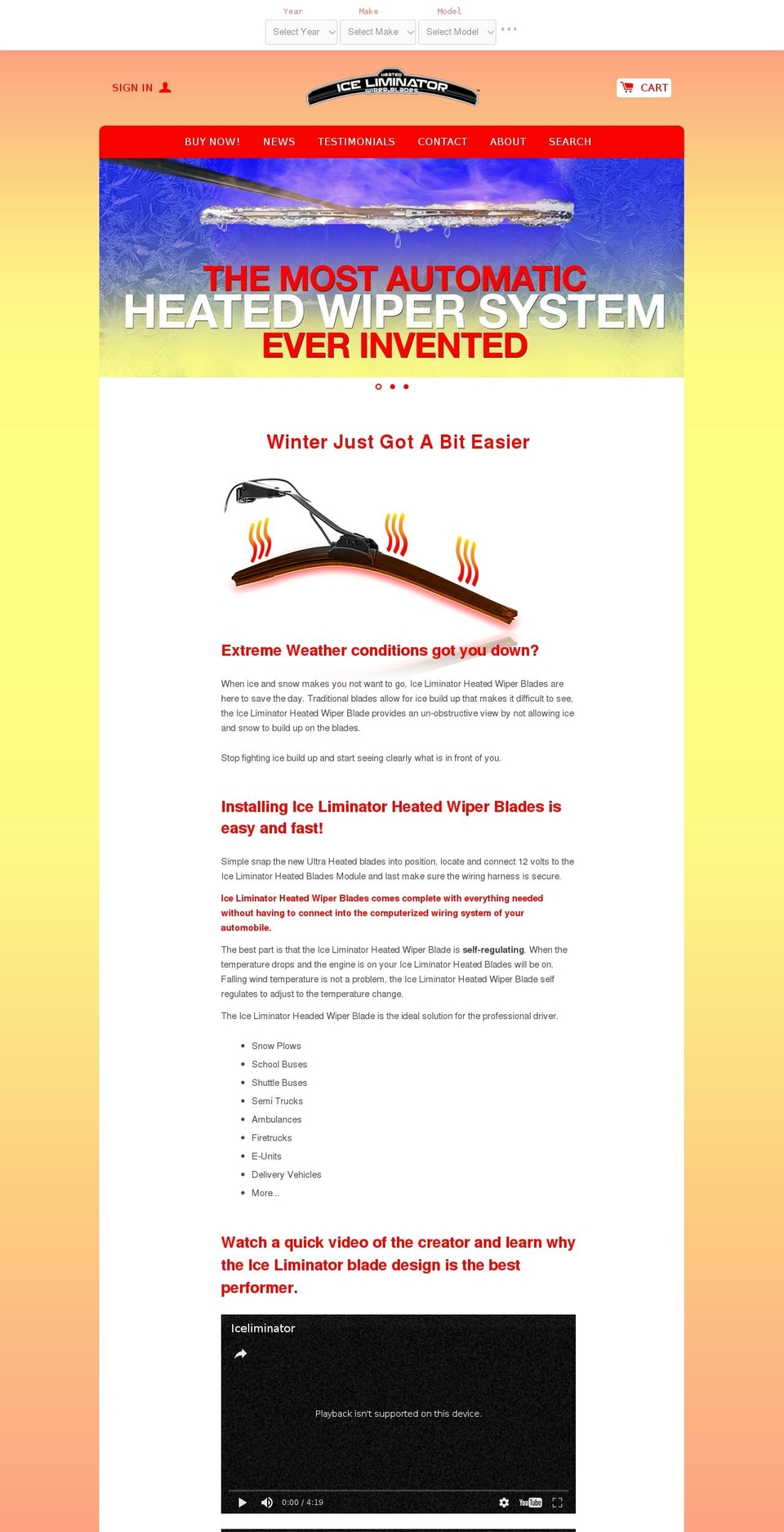 iceeliminator.com shopify website screenshot