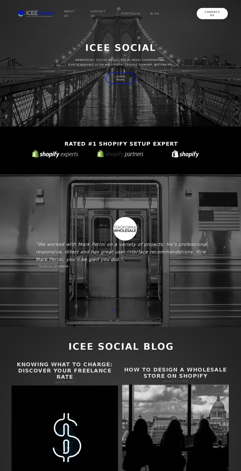 iceesocial.com shopify website screenshot