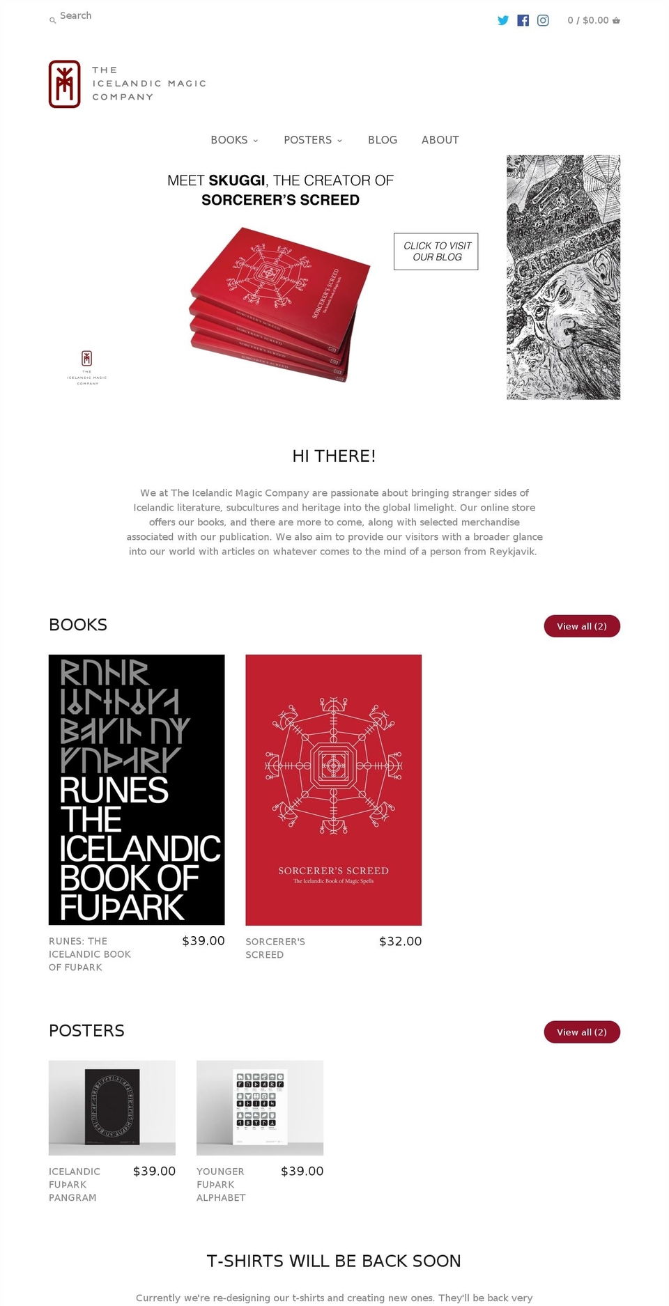 icelandicmagic.com shopify website screenshot