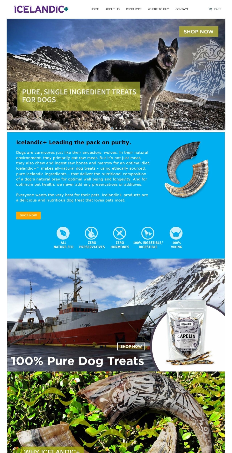 icelandicpure.com — Shopify storefront screenshot